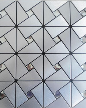 Tile Burfi Mosiac Silver+ Silver (77 Strips)