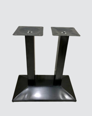 TABLE DOUBLE PILLAR STAND (BLACK)
