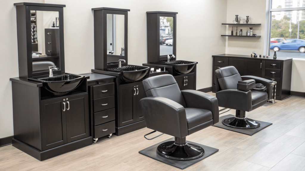 Custom Salon Furniture: Style & Branding by RIMS Lotus