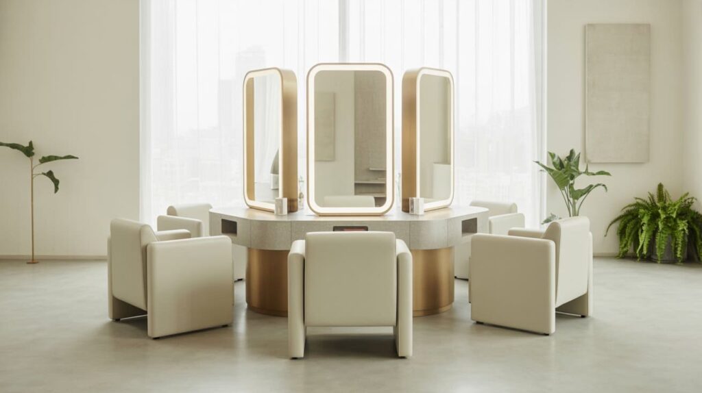 Salon Space Optimization with Multi-Use Furniture