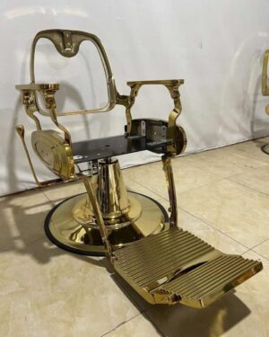 BARBER CHAIR COMPLETE SET-GOLD
