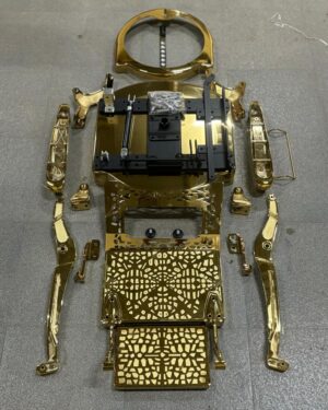 Barber Chair Assembly (23 PcsSet)Gold