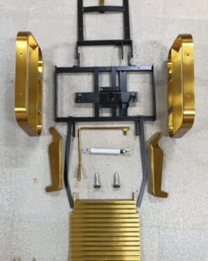 Chair Frame + Gold Handle # H-96 (2066)