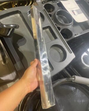 Flat Pipe Handle Silver