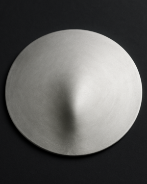 SS Round Plate Silver 500mm