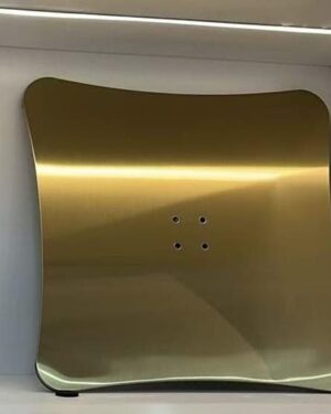 SS Square Moon Plate 500mm-Gold