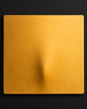 SS Square Plate Gold 450mm