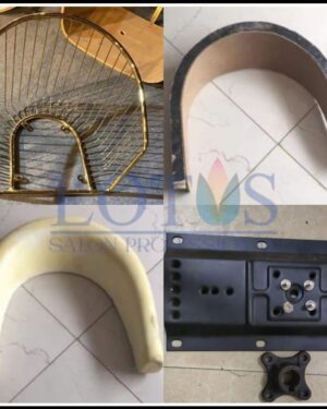 Wire Chair (Gold) 6pcset