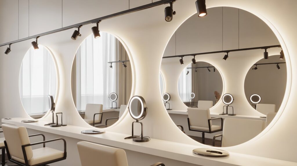 How Lighting & Mirror Placement Impact Beauty Services